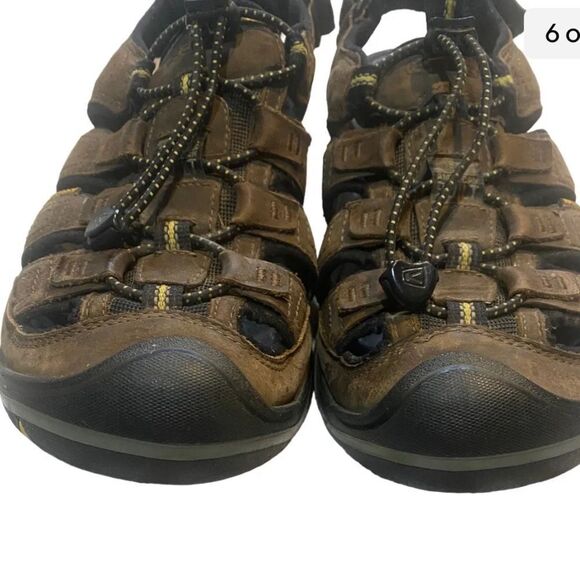 Keen Men's Rialto Closed Toe Waterproof Leather Sandal-Bison/Brown Size  9.5 - Picture 7 of 9
